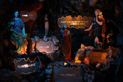 Moral Virtues Shrine inside the Wonder Cave